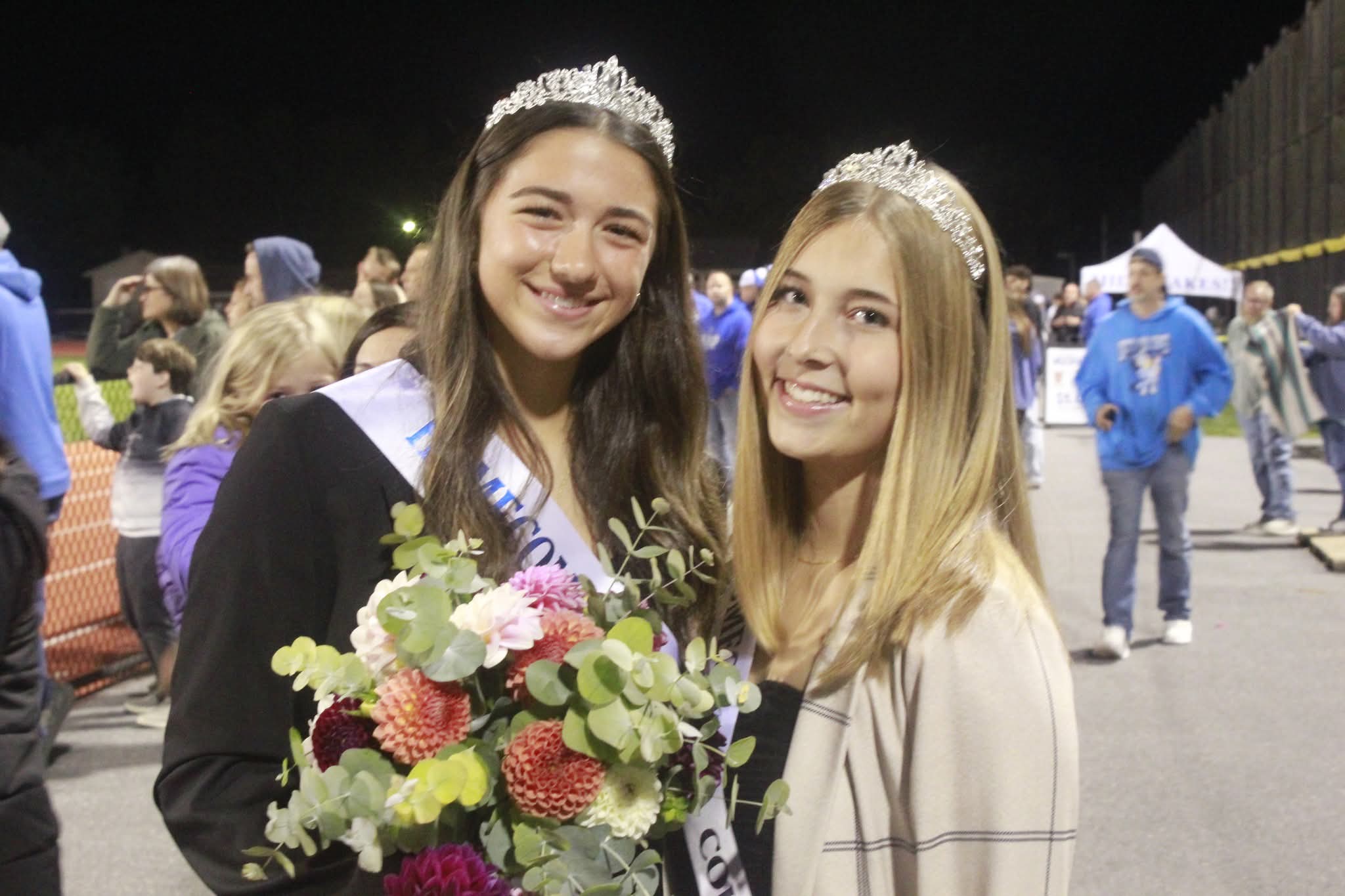 Homecoming queens, this year and last year